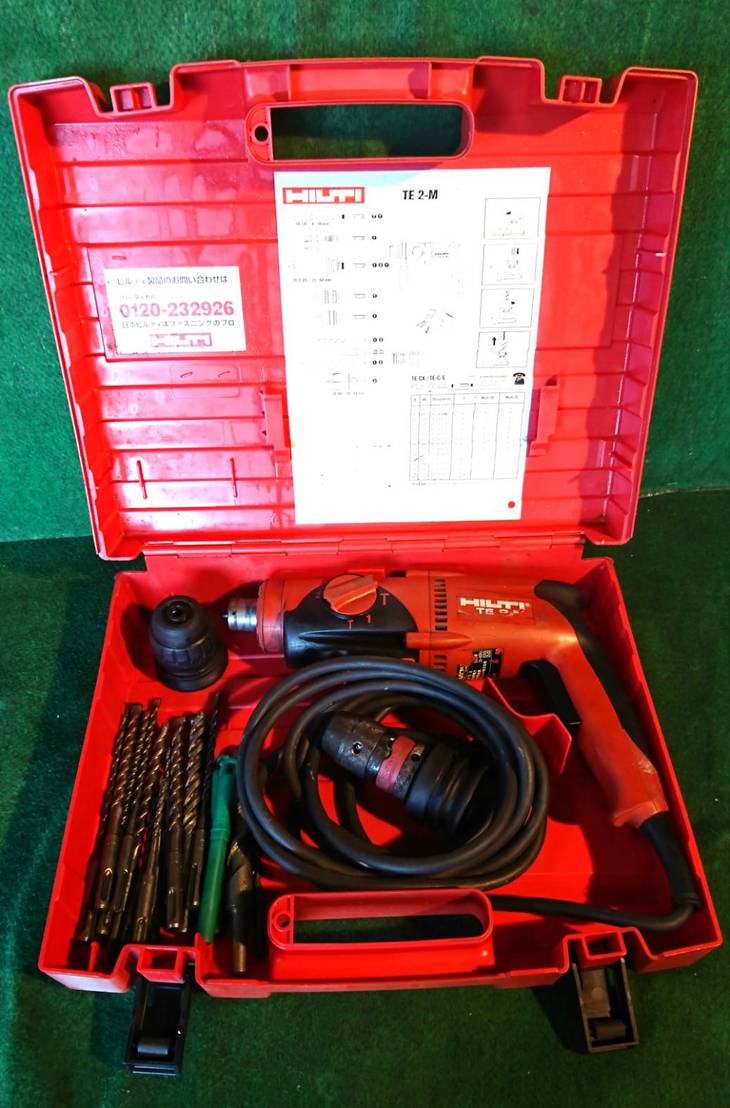 Hilti 中古 コード式ハンマードリル Te2 M ドリルビット各サイズ クイックリリースチャックの通販 プロの道具館