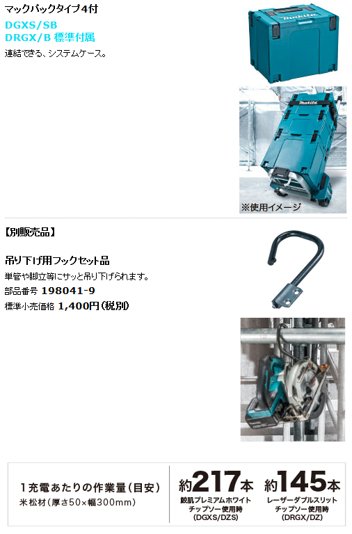 makita(マキタ):165ミリ充電式マルノコ (青) HS631DGXS 型枠からきざみ、造作作業まで！全ての作業をこの一台で - 1