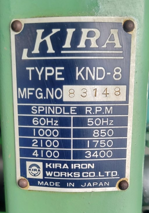 中古 KIRA 100V 卓上ボール盤 KND-8の通販｜プロの道具館